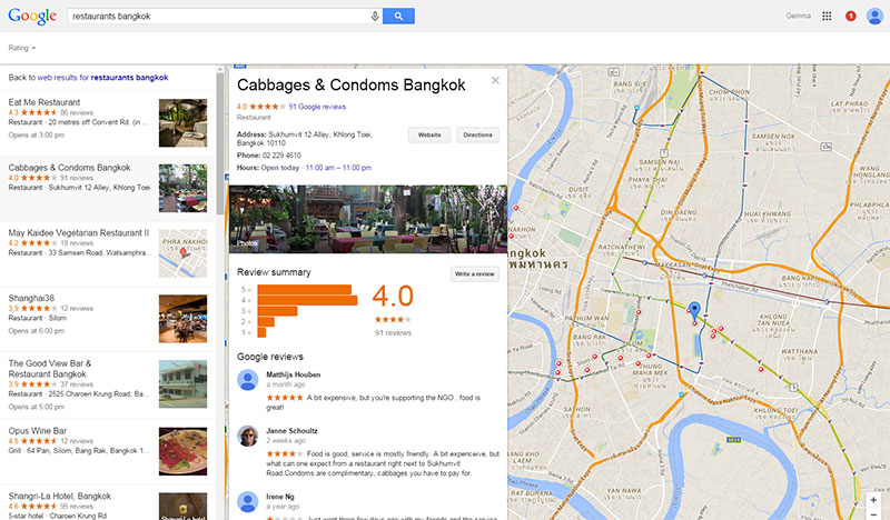 how google local looks now